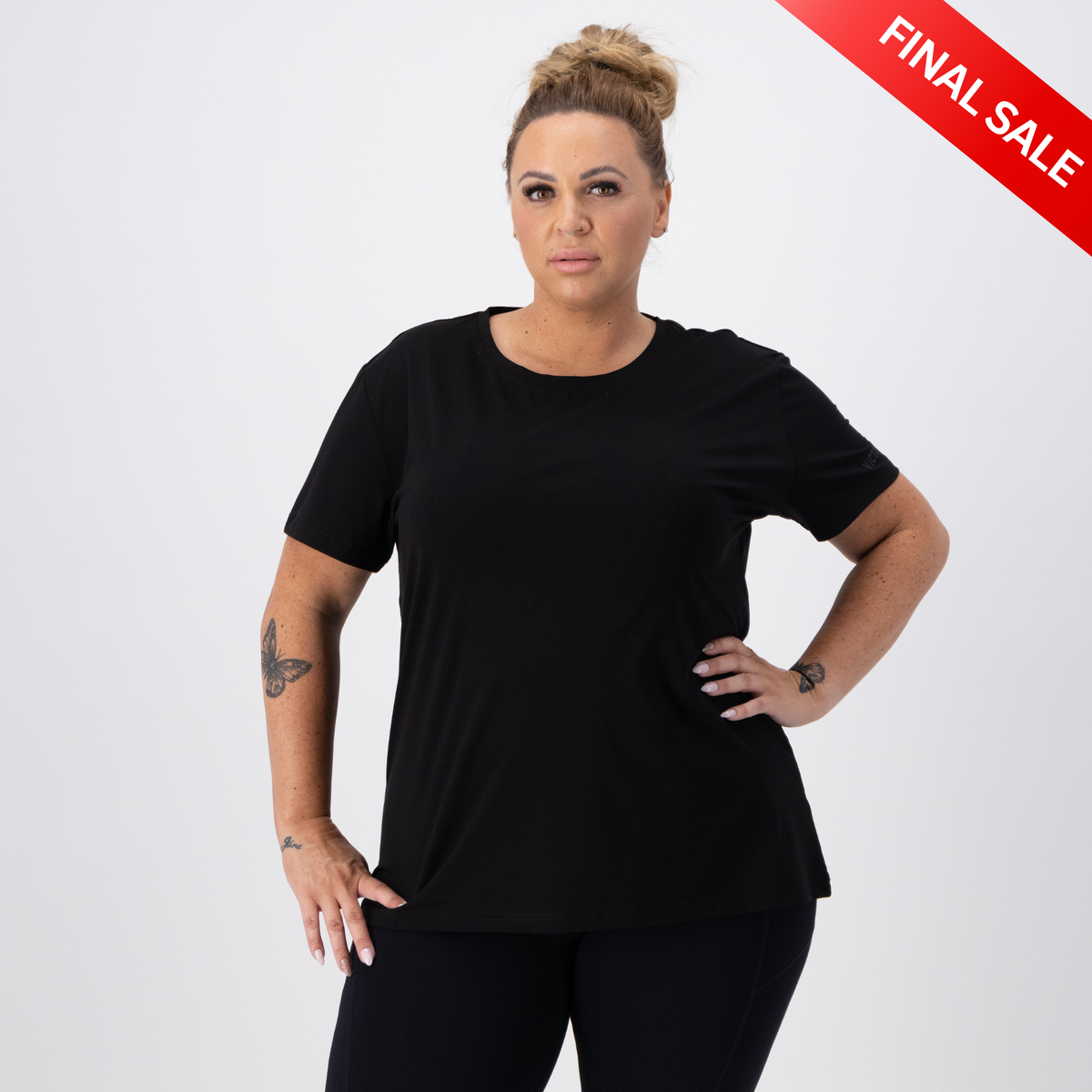 CORE TRAINER TEE - BLACK (MODAL)