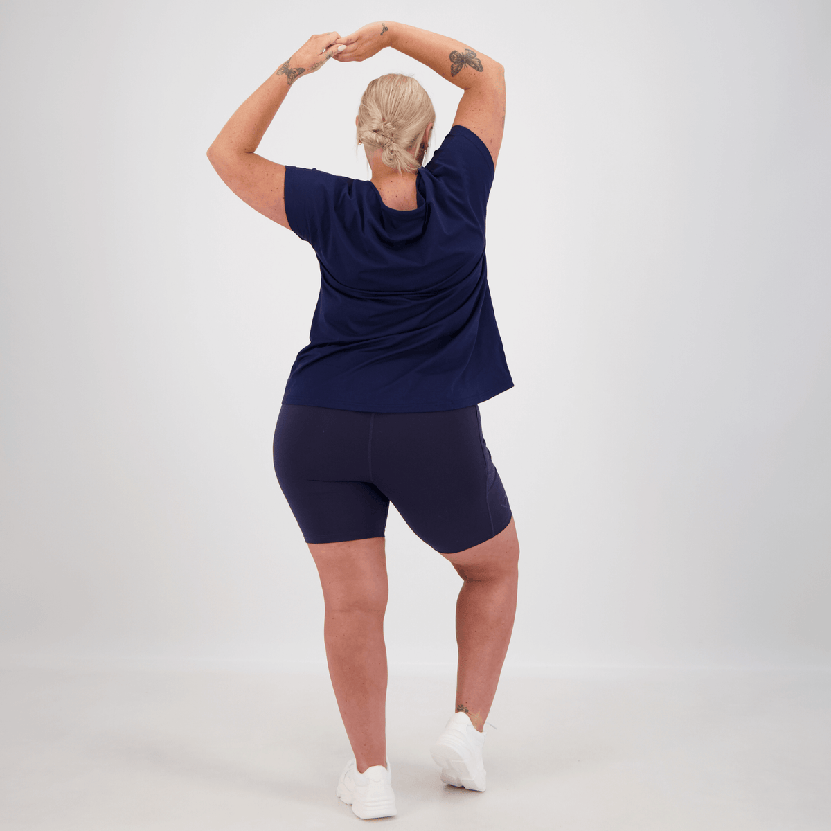 CORE CAP SLEEVED TEE - NAVY