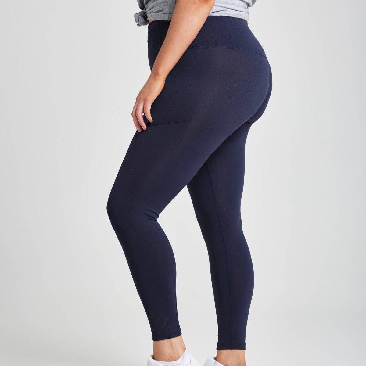 Victoria Stag's Core  Full Length Tights in Navy side