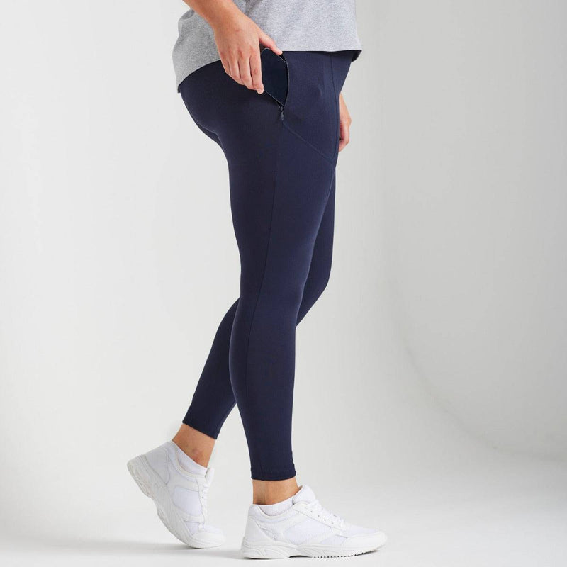 Victoria Stag's Core  Full Length Tights in Navy pocket