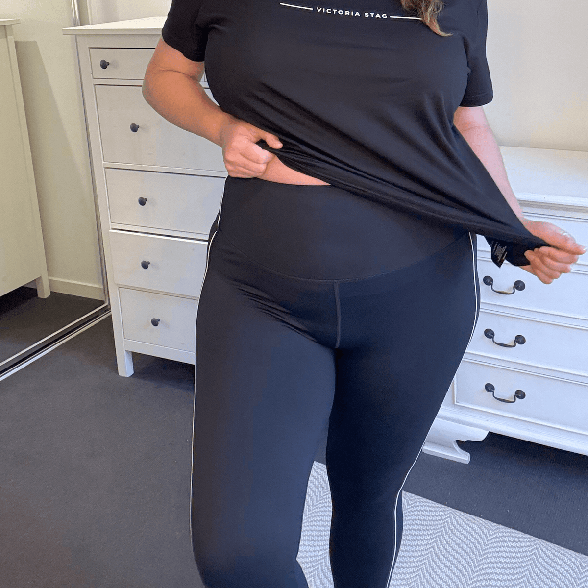 CORE 7/8 LENGTH LEGGINGS - MOTION BLACK