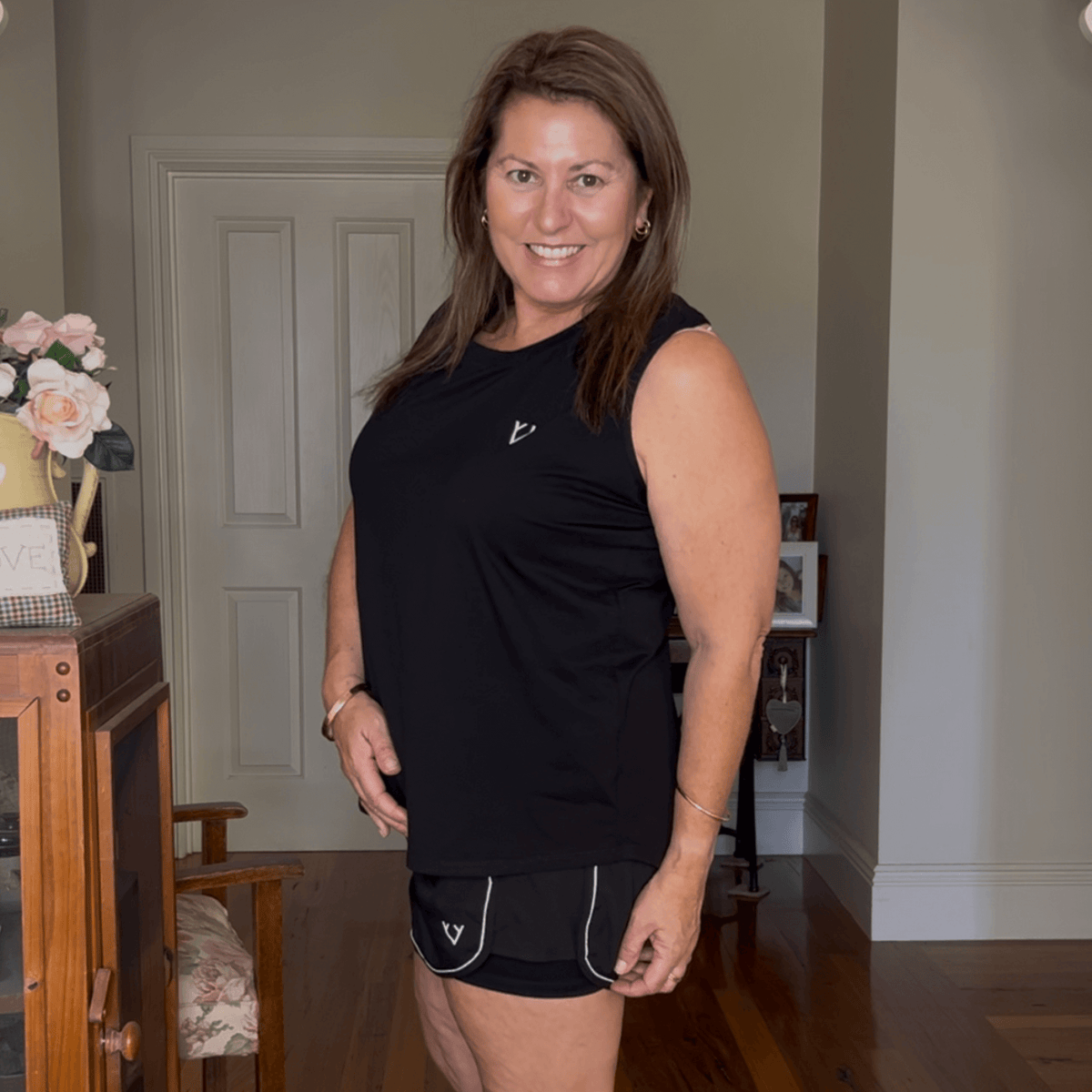 CORE WORKOUT TANK -  MOTION BLACK