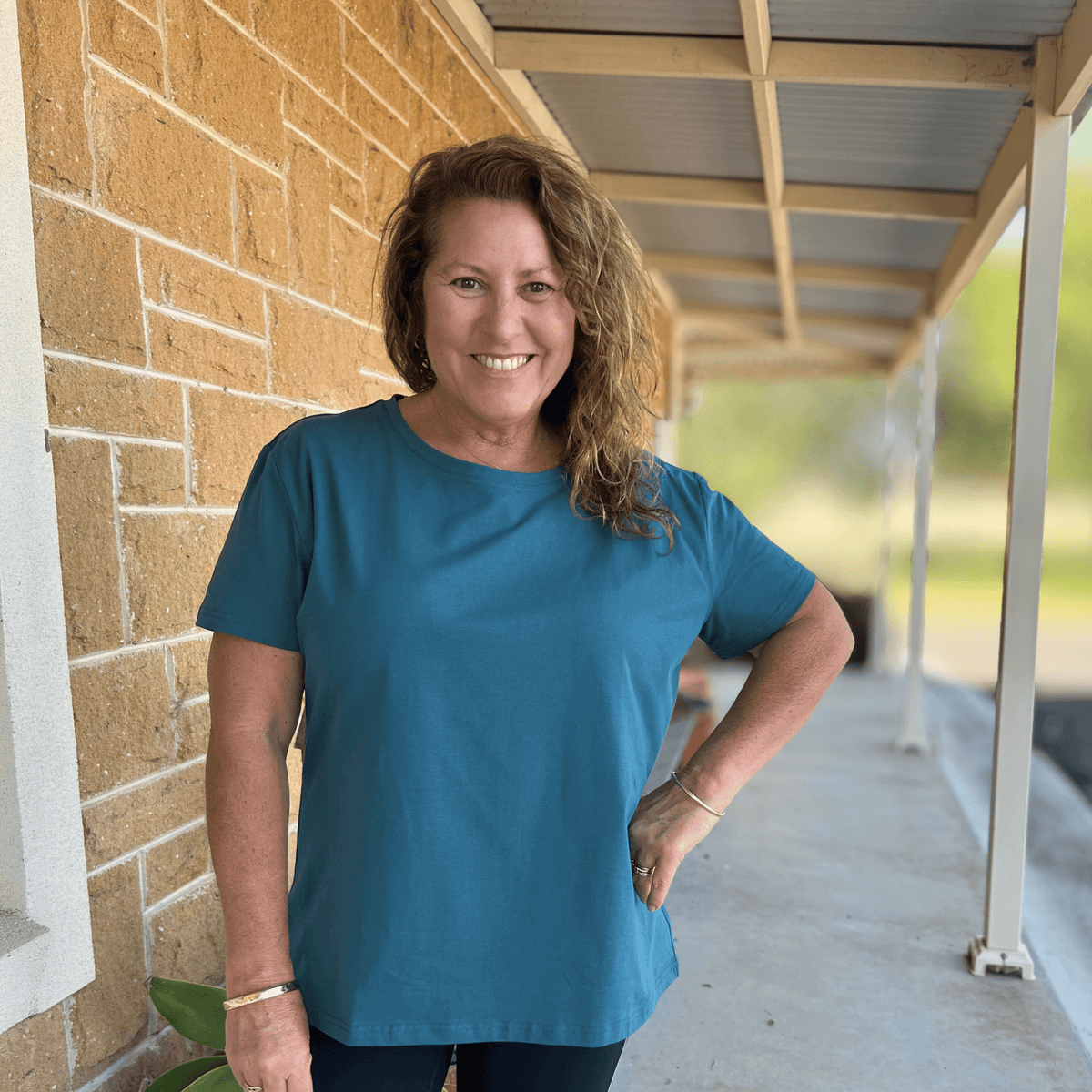 CORE TRAINER TEE - TEAL